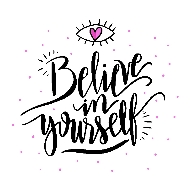 Tranh canvas hiện đại Believe in yourself