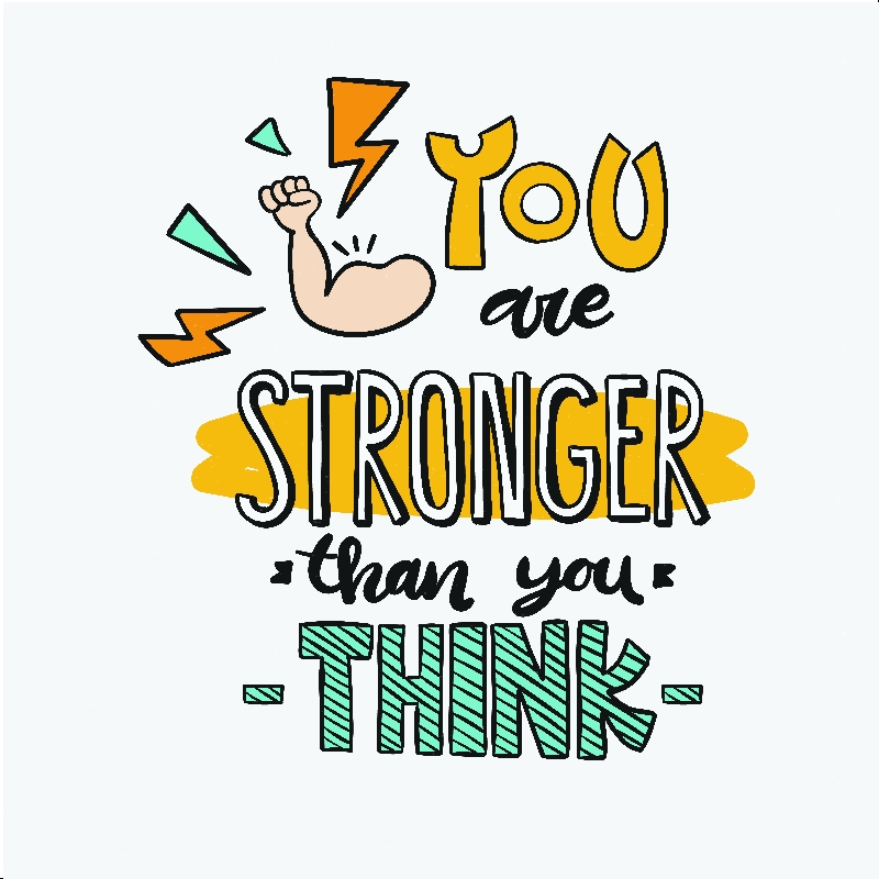 Tranh canvas hiện đại You are stronger