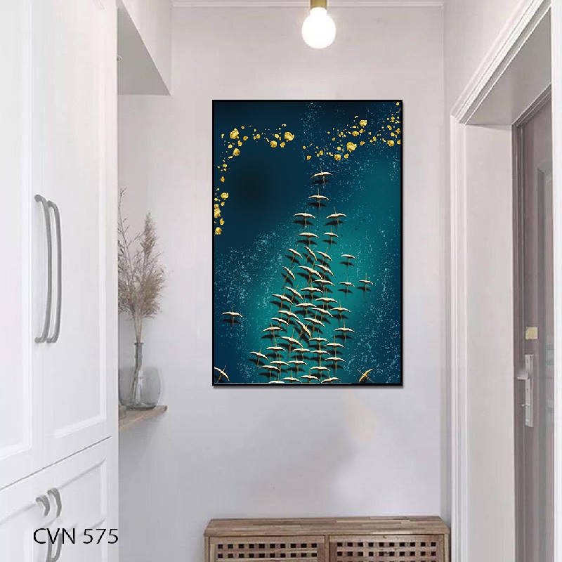 Tranh canvas cá vàng và biển cả- 575
