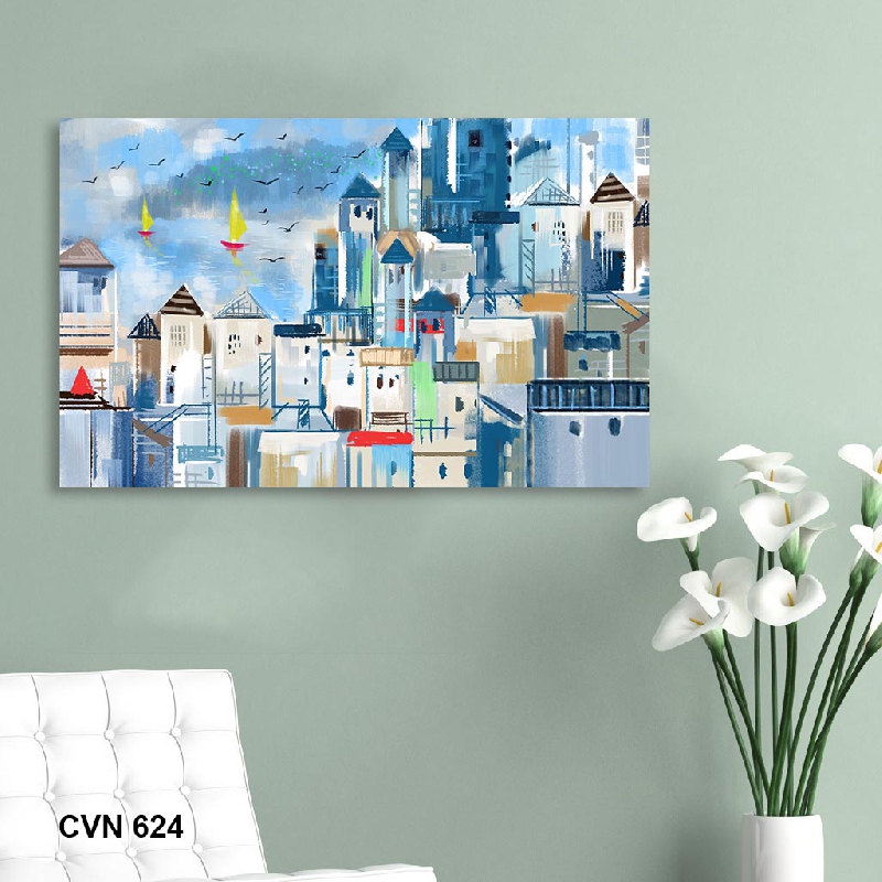 Tranh canvas trang trí hiện đại city-624